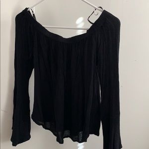 Off shoulder, bell sleeves blouse